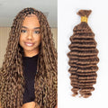 Hot Selling  100 Grams 10-30 Inch Deep Wave 100% Human Hair No Weft for Extension