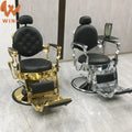 New Reclining Retro Vintage Black Hairdresser Retro Antique Classic Barber Chair for Men