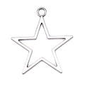 AA016425 36x33mm Hollow Star Charms for Jewelry Making