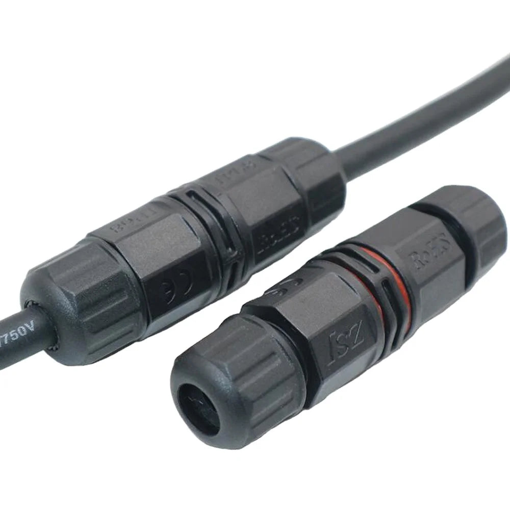 3Pin Waterproof IP Connector Electrical Terminal Wire Adapter Screw Locking Joiner for Outdoor Led Lights