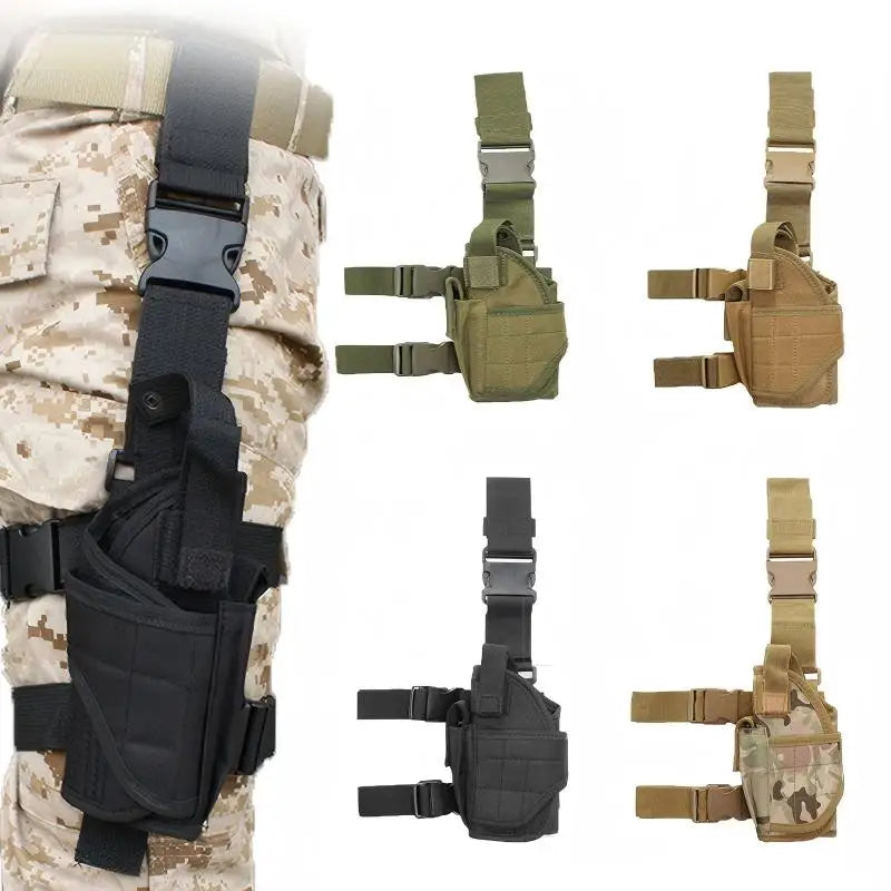 Tactical Outdoor Camouflage Oxford Zipper Waist Bag Tornado Binding Multi-functional Holster & Armpit Leg Holster