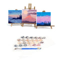Wholesale DIY Painting by Numbers Children Cartoon Girl Paint by Numbers Hand Painted Kids 20x20cm Painting Artwork Framed Gifts