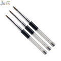 Jiexia Hot Selling Black Metal Handle 2# 3# 4# 3D Flower Petal Painting Nail Art Brush