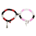European Cross-border Hot-selling Trendy Magnetic Suction Letters Matching Heart Shape Men's and Female Couple Gift Bracelet