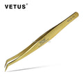 VETUS ST12 ESD 7A Eyelash Tweezers ST-15 MCS Makeups Tweezers for Beauty Eyelashes Grip Picking Selection Works MCS-19