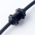 1/4\" Black Manual Plastic Quick Connect Push-In Bulkhead Connector for Aquarium Tank Fitting & Reverse Osmosis System