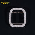 49mm Watches Case Fully Moissanite 925 Silver 18K White Gold Plated Iced Out Diamond Case for Watches