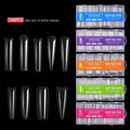 2025 New Products 3XL Square Coffin Ballerina Russisch Almond Stiletto Full or Half Cover Abs Plastic False Soft Gel Nail Tips