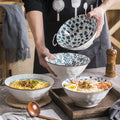 Japanese Ceramic Tableware for Parties-7/8/9 Inch Ramen Bowls Disposable Personality Hat Bowls for Noodles Casual Dining