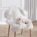 Super Soft Faux Sheepskin Chair Cover Seat Cushion Fluffy Fur Bedroom Area Rugs