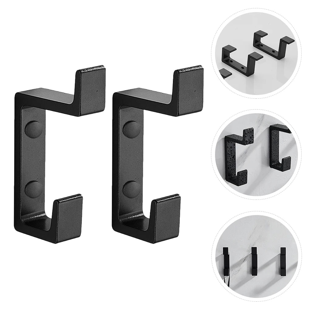 Kitchen Bathroom Accessories Clothes Display Towel Metal Door Hanger Coat Wall Hooks