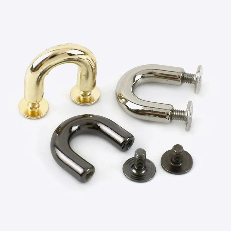 Deepeel F1-14 10mm Bag Hardware Accessories Handbag Wallet Clips Clasp Decoration Bag Arch Bridge D Rings Buckles