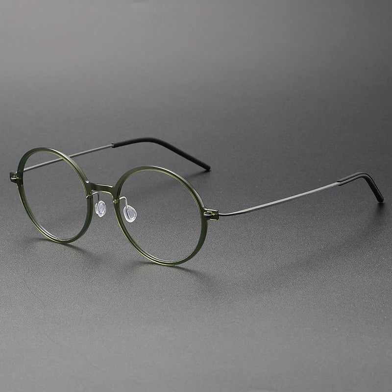 6523 Oem Customized Available Glasses Vintage Round Big Frame Eyewear Frame Optical Eyeglasses Frame Men