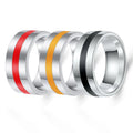 Fashion Men Ring Black Waterproof Jewelry Stainless Steel Rings for Man Classic Christmas Gifts