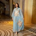Hot Sale Abaya Muslim Dresses Women Modern Abayas Applique Embroidery Design Muslim Abaya Dress