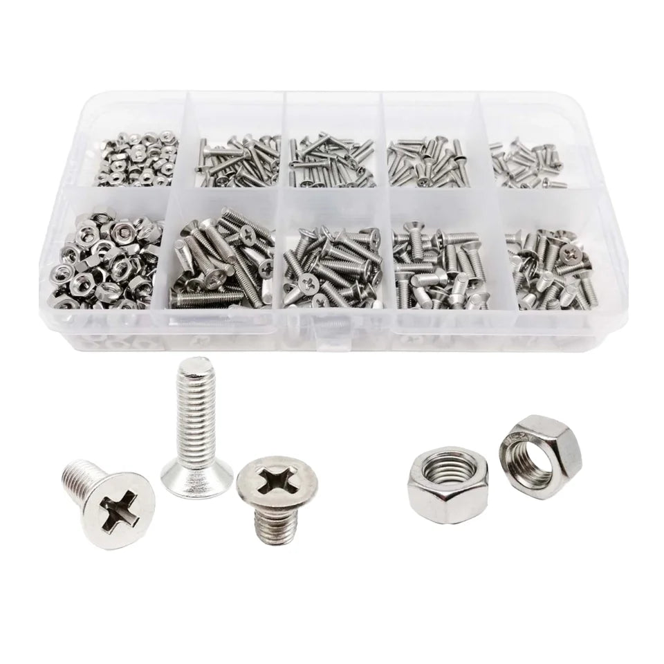 DIN965 Metric Stainless Steel Oval Flat Countersunk Head Machine Screws M3-M8