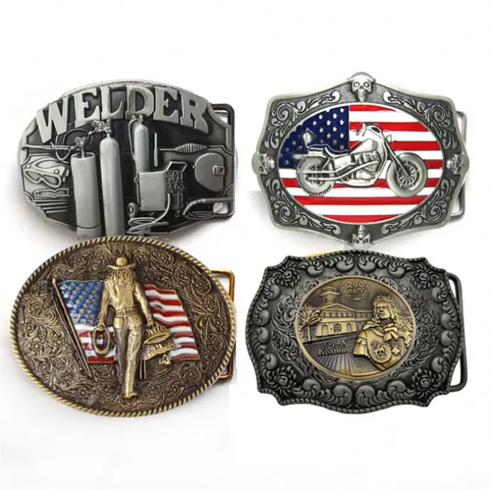 Hight Quality Custom Alloy Copper Steel Iron Adjustable Metal Pin Belt Waist Buckle in Belt Buckle