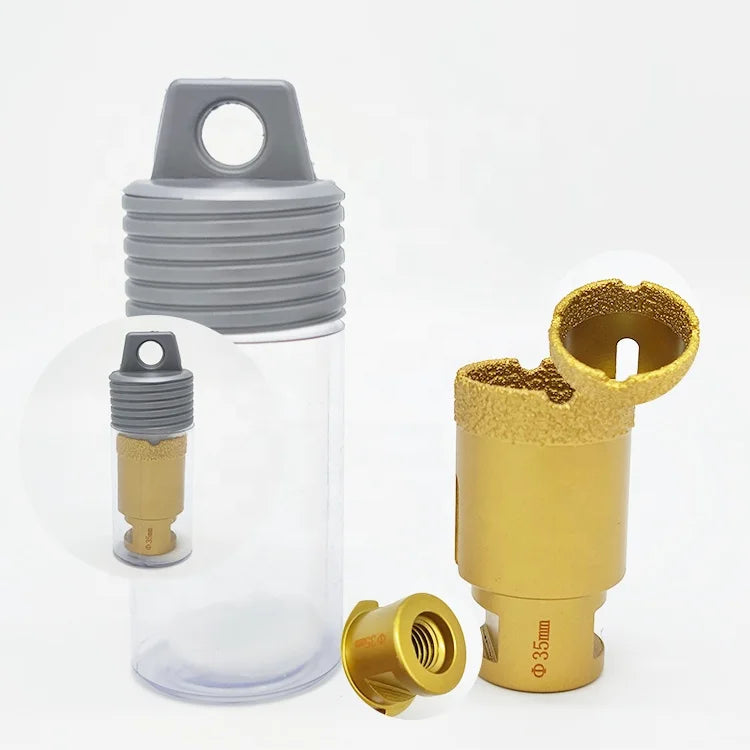 DEYI M14 Hole Saw Bohren Concrete Ceramic 35mm Brazing Diamond Tile Drill Vacuum Brazed Core Bit