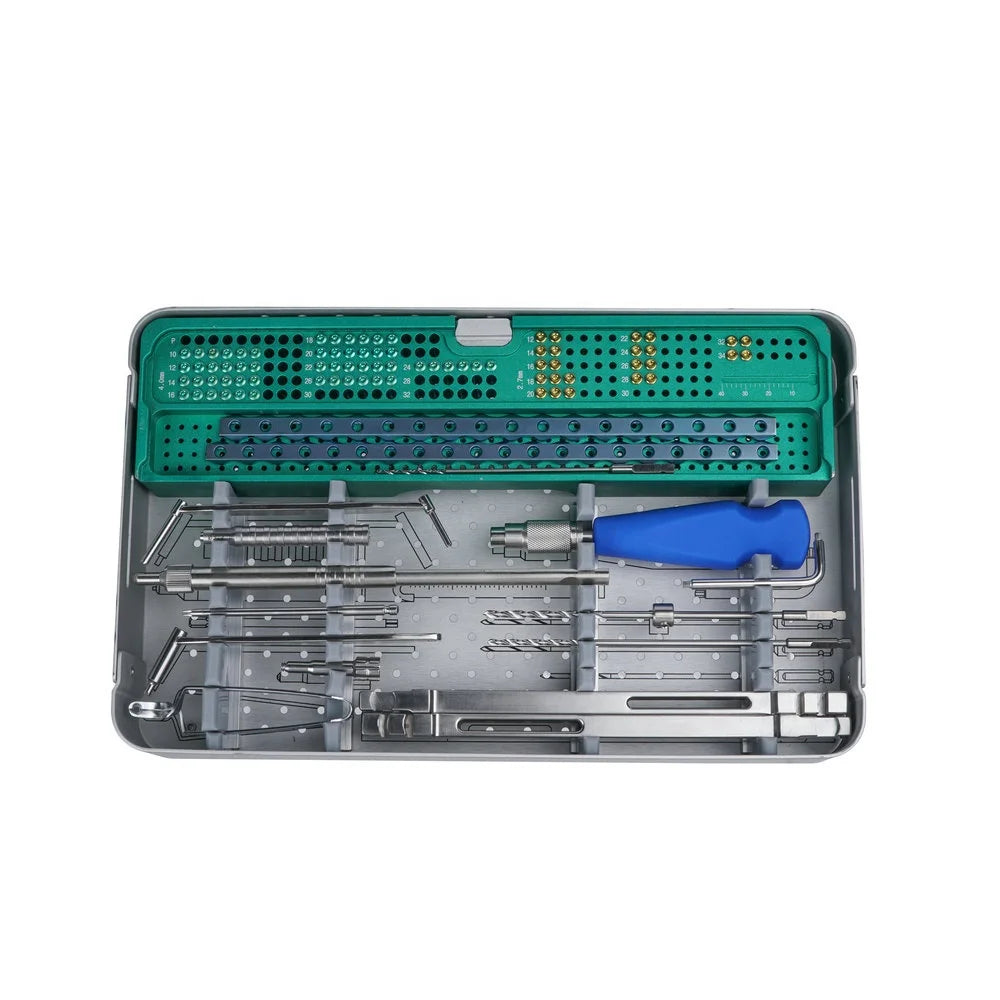 Veterinary Surgical 4.0mm Locking Plate Instrument Kit Veterinary Set High-quality Orthopedic Implants Veterinary Mini Plate
