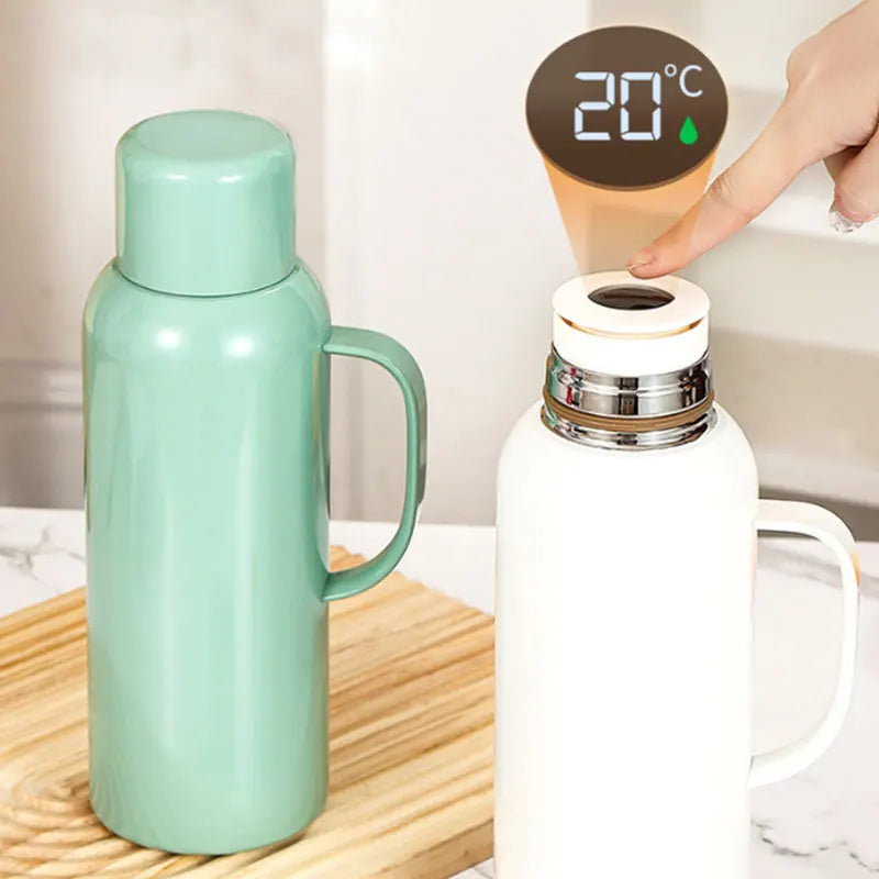 Reusable Camping Big Intelligent Vacuum Flask with Temperature Display