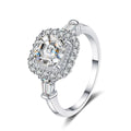 2 Carat D Coloured Moissanite Diamond Ring for Women 925 Sterling Silver Wedding Band Factory Direct Wholesale Jewellery