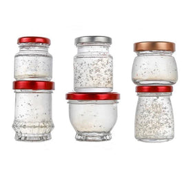 30ml 50ml 70ml 100ml 120ml clear Empty Round Honey Bird Nest Glass Jar with Easy Open Lid