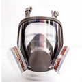 Four-point-adjustable-headband Personal Protective Gas Mask Full Face Mask with Double Filter