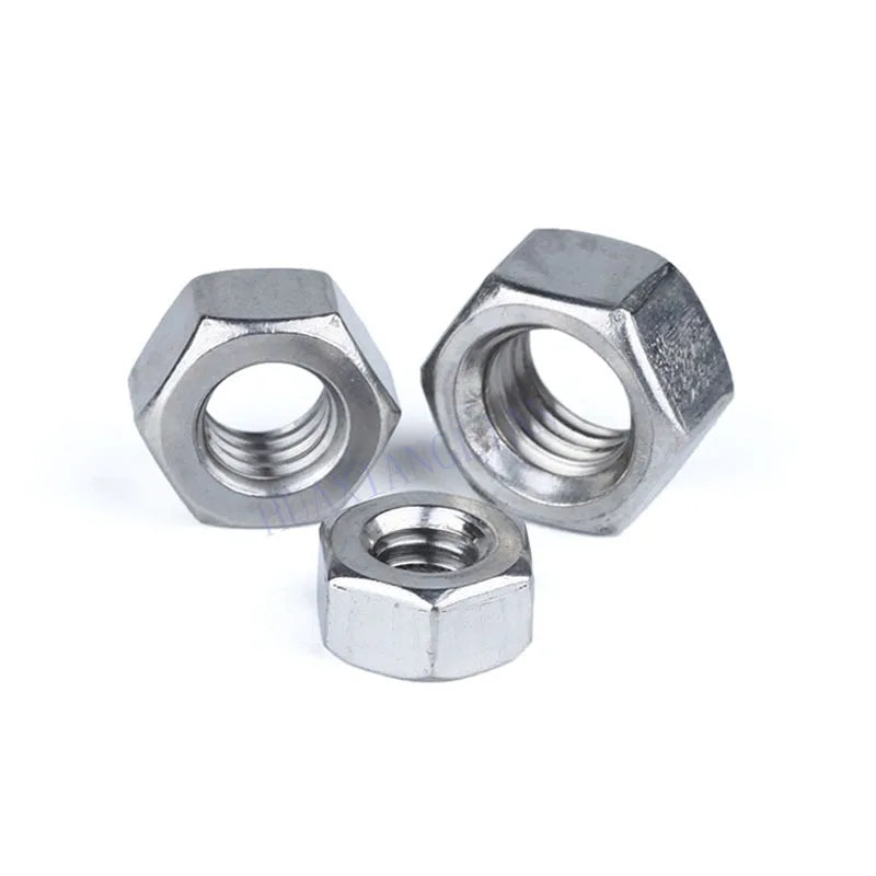 DIN934 M11.2 M1.4 M1.6 M2 M2.5 M3 M4 Screws Bolts Galvanized Zinc Plated Finish Hex Nut Hexagon Nuts Metric Thread