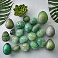 Wholesale Natural Polished Amazonite Crystal Quartz Palm Stone Handcrafted Crystal Crafts