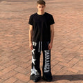 Custom Y2k Plus Size Jogger Cargo Men'S Baggy Pants Vintage Acid Wash Stacked Flare Sweat Pants for Men