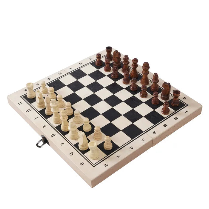 Factory Cheap Luxury Wooden Chess Set with Custom Logo and Chess Box for Children