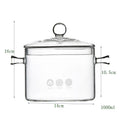 Glass Soup Pot Cooking Pot with Handles Heat Resistant Glass Gel Handmade Technology OEM Customized Box China Logo Bulk Piece