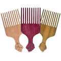 New Design Natural Sandalwood Adjustable Wide Tooth Beard Comb Custom Afro Picks Curly Hair Fashion Style Wooden Handle