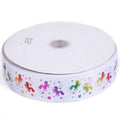 Factory Price Printed Grosgrain Ribbon Colorful Hot Stamping Butterflyheart Pattern Ribbon for Gift Wrapping