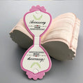 Custom Printed Holder Packaging Display Thank You Message Paper Cards with logo for Earrings Necklaces