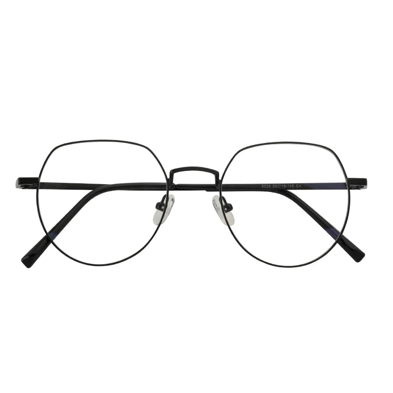 De Oculos Classic Round Metal Anti-Blue Light Eyewear Blue Light Blocking Computer Glasses for Men Women Teens