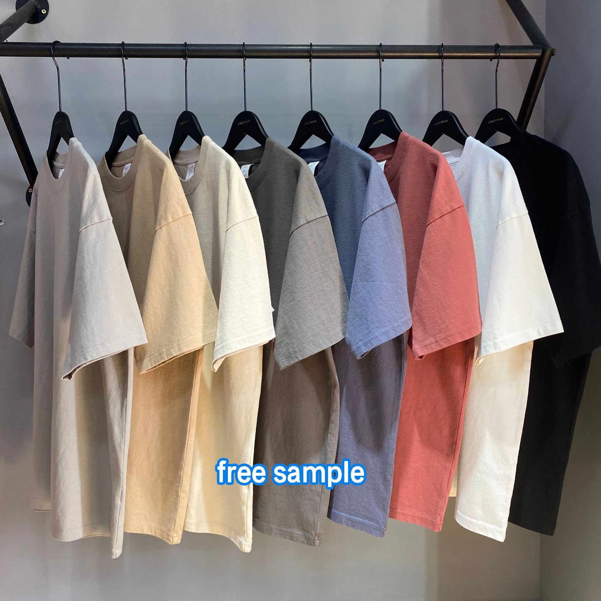 SanDian Wholesale Printing Blank Acid Wash Blank Graphic t Shirts Vintage Style Heavyweight Cotton Oversize Men Vintage t Shirt