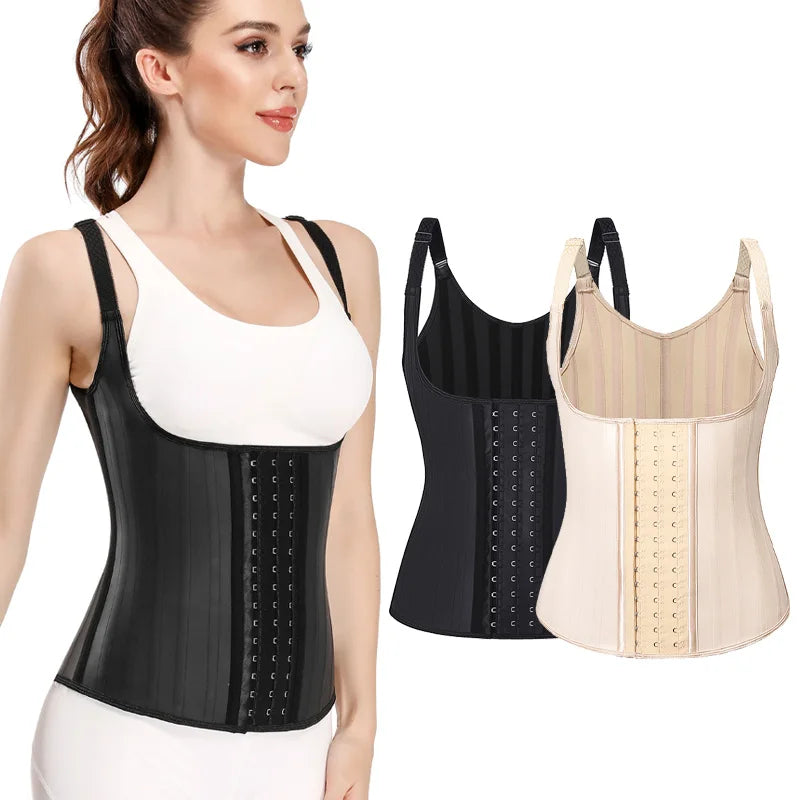 High Quality Waist Cincher Latex Shaper Body Simmer 25-29 Steel Boned Sauna Vest Corset Waist Trainer for Women