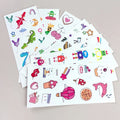 Five & Ten Wholesale Transfer Sticker Tattoo Supplies Cartoon Pattern Tattoo Cute Vitality Body Hand Art Tattoo Stickers
