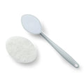Long Handle Plastic Eco-Friendly Toilet Cleaning Brush with Nylon Bristles and Sponge Design