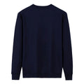 Cotton Terry Light Blue Long Sleeve T-shirt for Ladies Crew Neck Top Shirts