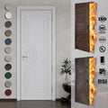 European Style Doors Customization Wooden Waterproof Living Room Modern Hotel Apartment Internal White Door with Frame MegaBDM