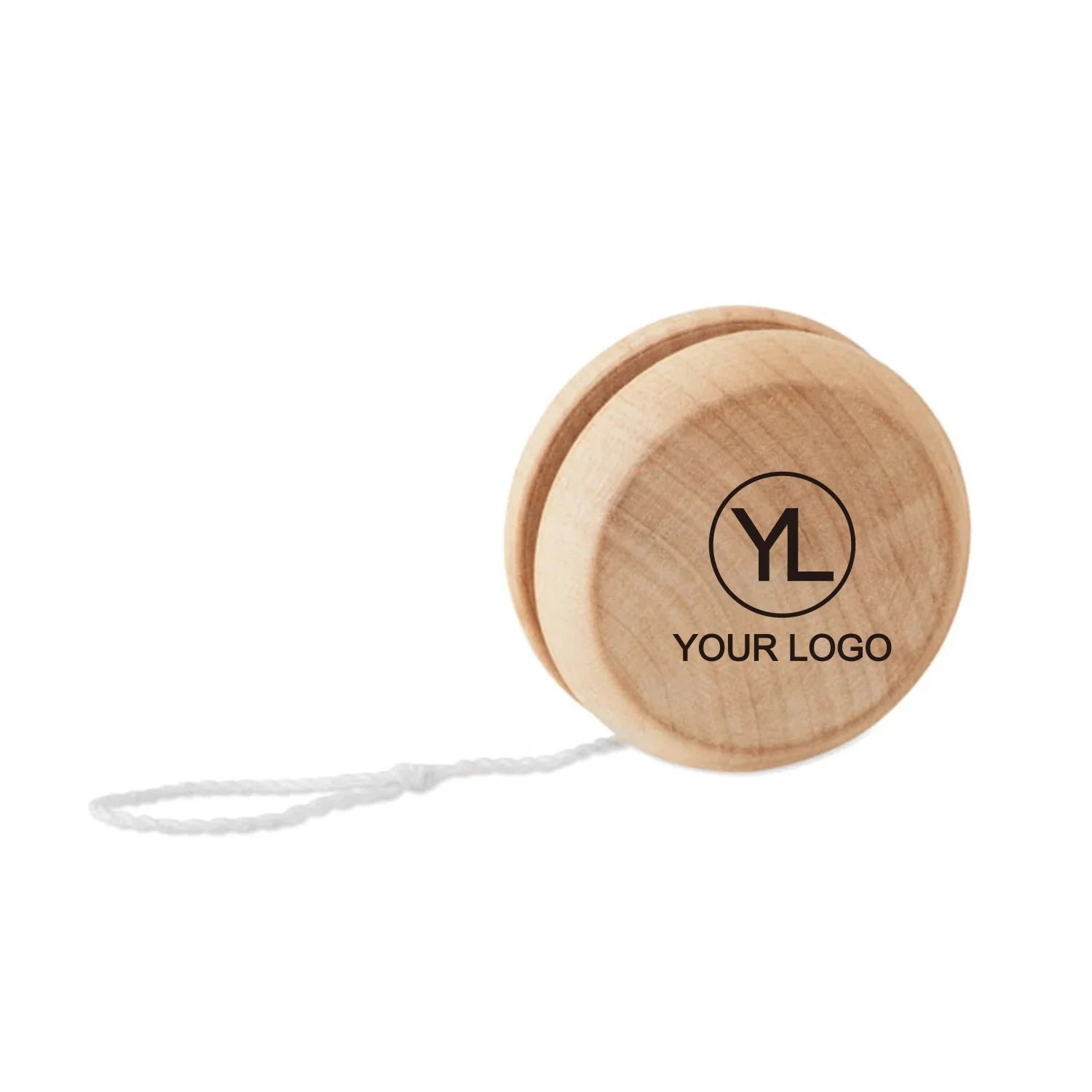 Custom Logo Classic Wooden Yoyo Long String Eco Friendly Natural Wood Kids Toy for School Activities