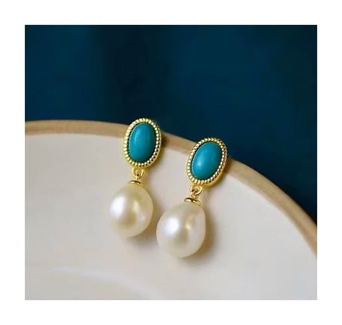 Hot Selling Edison Pearl Earrings and Baroque Pearl Jewelry Set Gilt White-High Demand Jewelry Collection