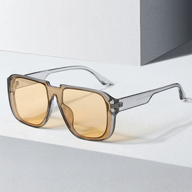 Premium Trending 2025 Rectangle Private Label Luxury Fashion Women Italian Brand Promotion Uv400 Oversize Square Sunglasses