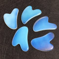 HY China Traditional Real Opalite Facial Gua Sha Head Face Body Heart Scraping Massage Tool