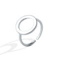 WMJ0905 Sterling Silver 925 Geometric Hollow Round Ring 925 Real Silver Classic Silver Ring Adjustable Cocktail Rings