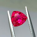 Cadermay Fine Quality Wholesale Beautiful Triangle Shaped Lab-Grown Diamond Ruby 5# 4*4mm~12*12mm Ruby Gemstone for Jewelry