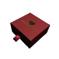 Square Paper Drawer Jewelry Box with Drawstring Closure for Earrings and Necklace-Small Size