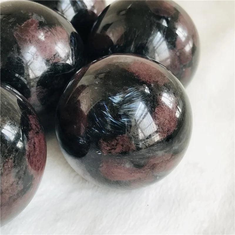 Wholesale Polished Natural Gemstone Crystal Sphere Red Garnet Ball for Decoration